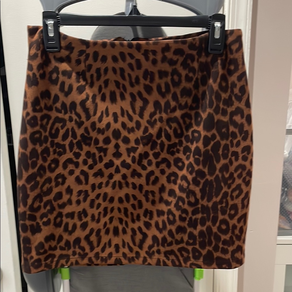 Leopard Print Mini Pencil Skirt for Cocktail